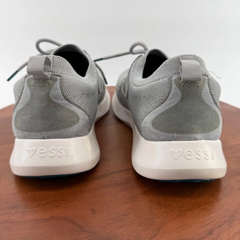 Vessi Everyday 2  Grey Waterproof Knit Athletic Sneakers Walking Shoes Women's 9